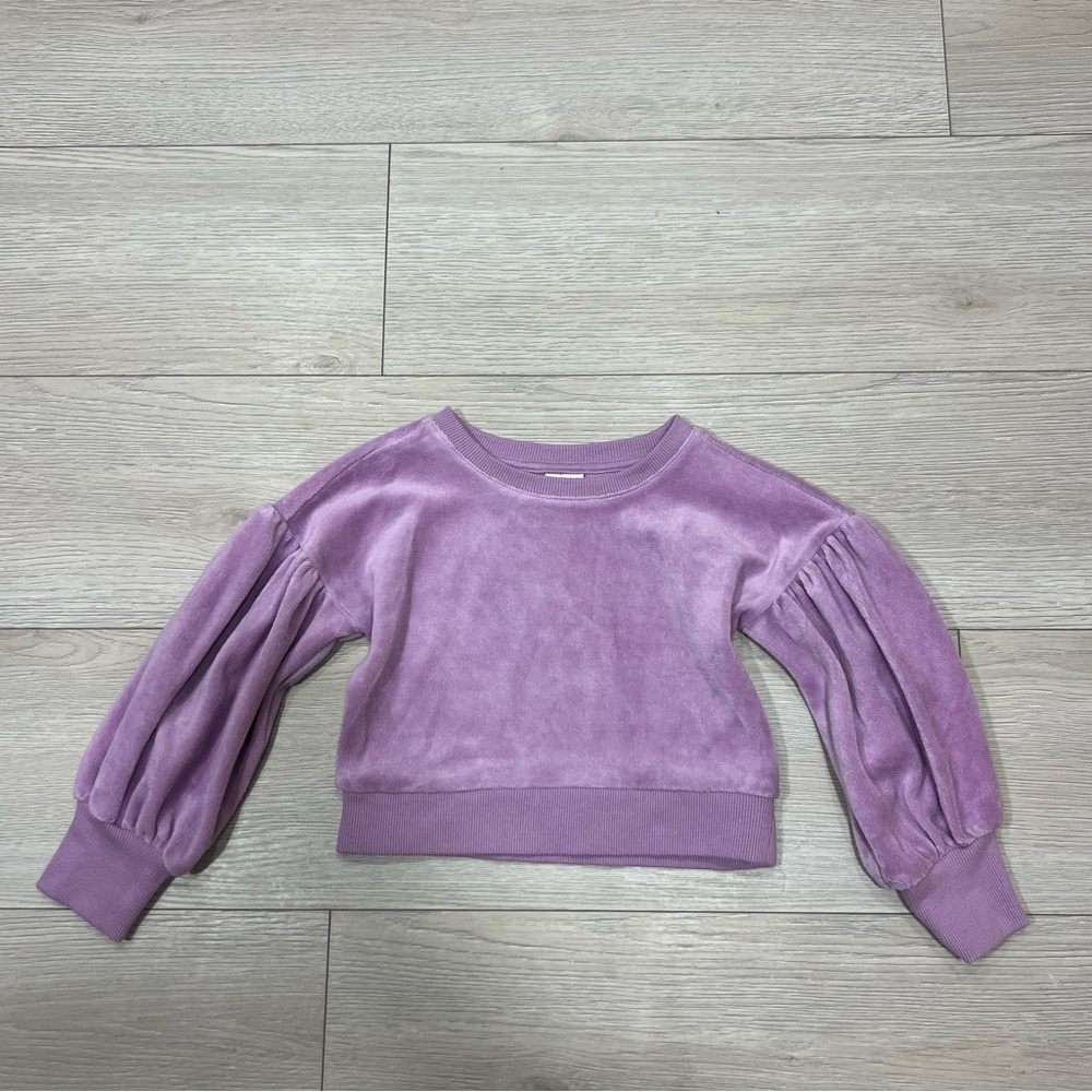 Jamie and Jack Purple Velvet Longsleeve